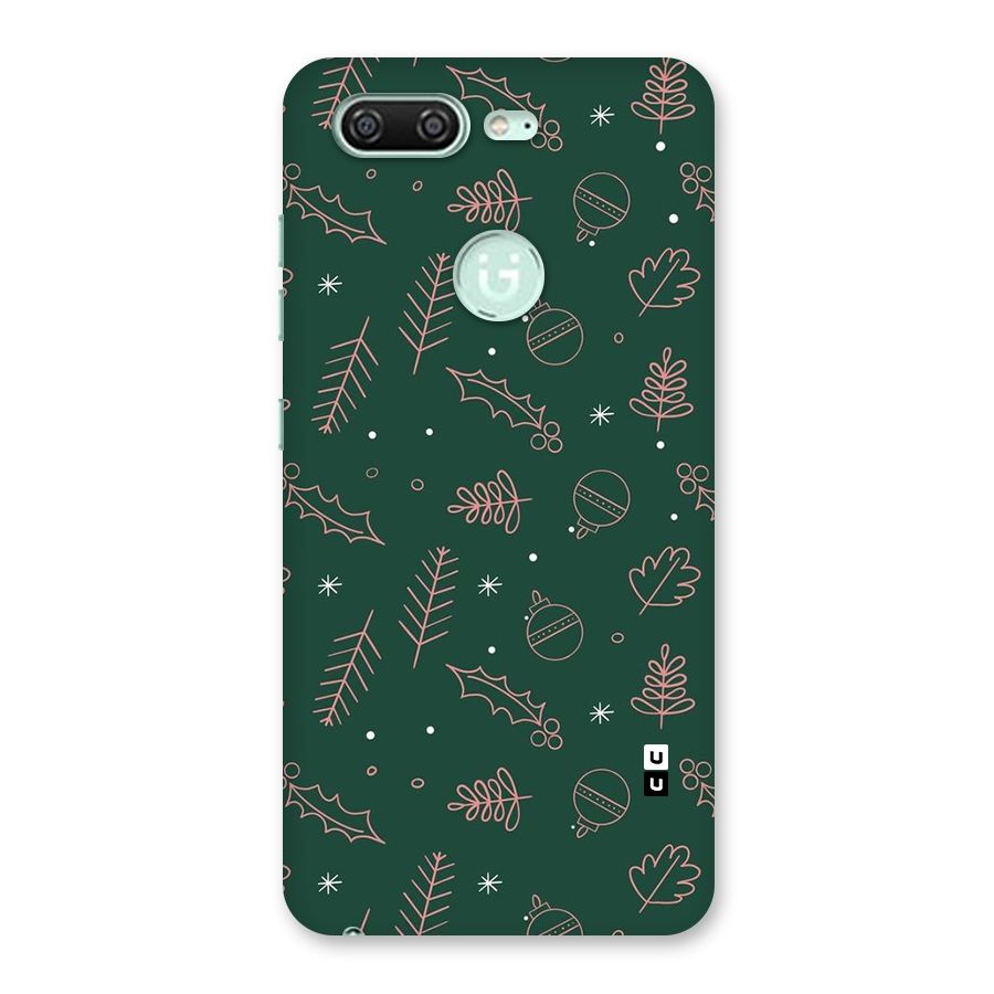 Christmas Vibes Leaves Back Case for Gionee S10