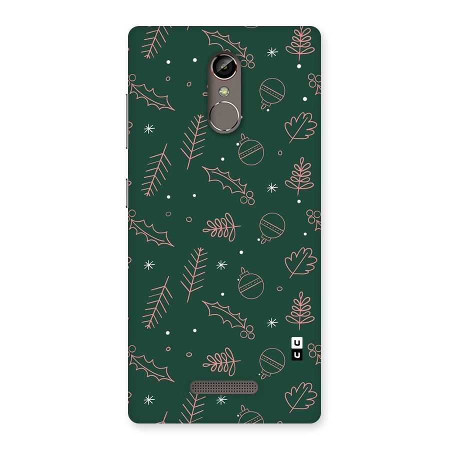 Christmas Vibes Leaves Back Case for Gionee S6s