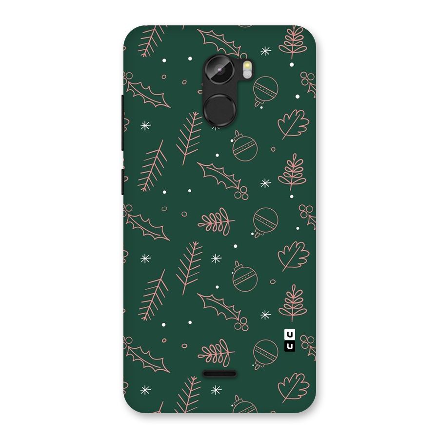 Christmas Vibes Leaves Back Case for Gionee X1