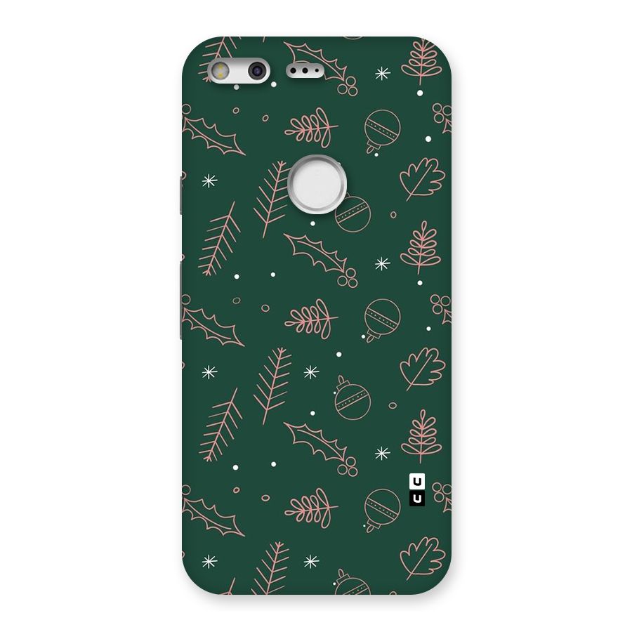 Christmas Vibes Leaves Back Case for Google Pixel