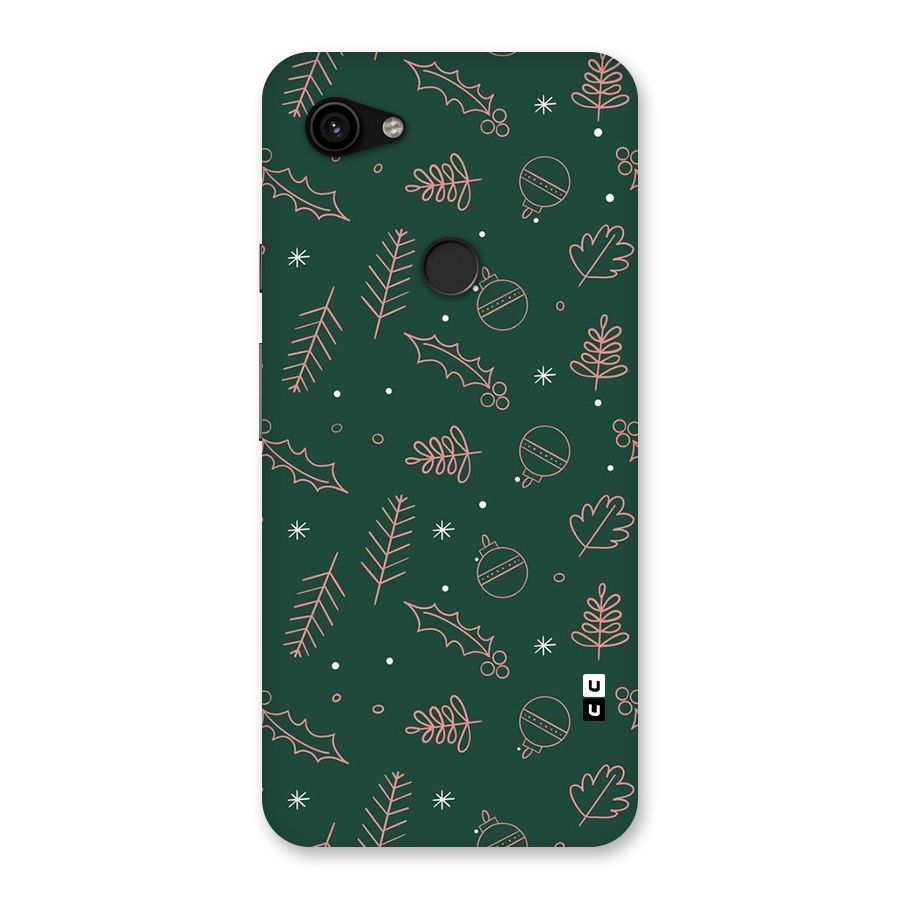 Christmas Vibes Leaves Back Case for Google Pixel 3a XL