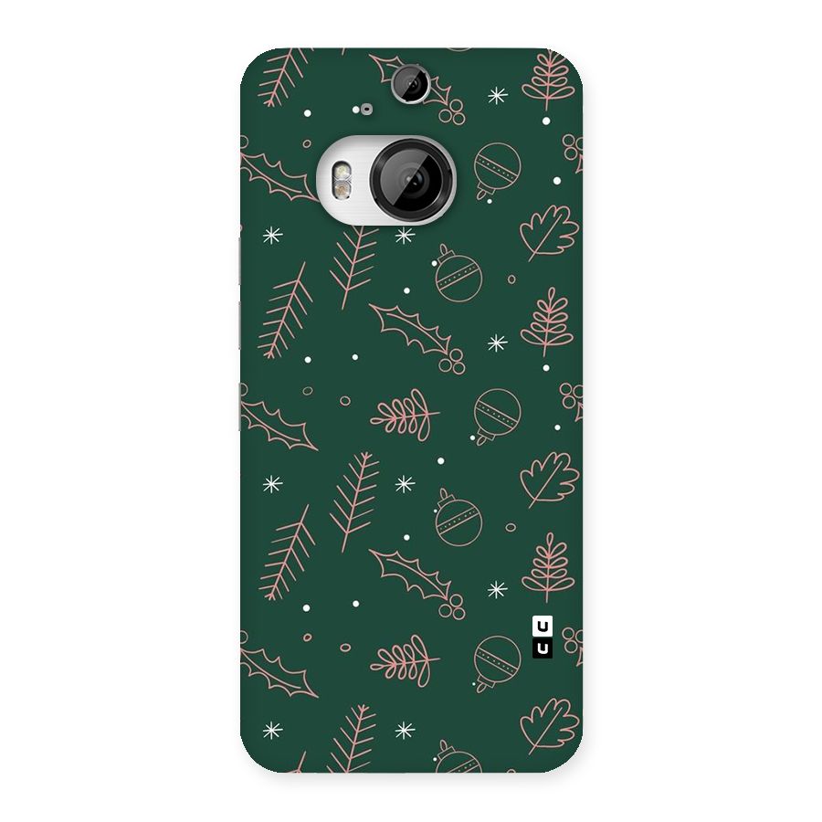 Christmas Vibes Leaves Back Case for HTC One M9 Plus