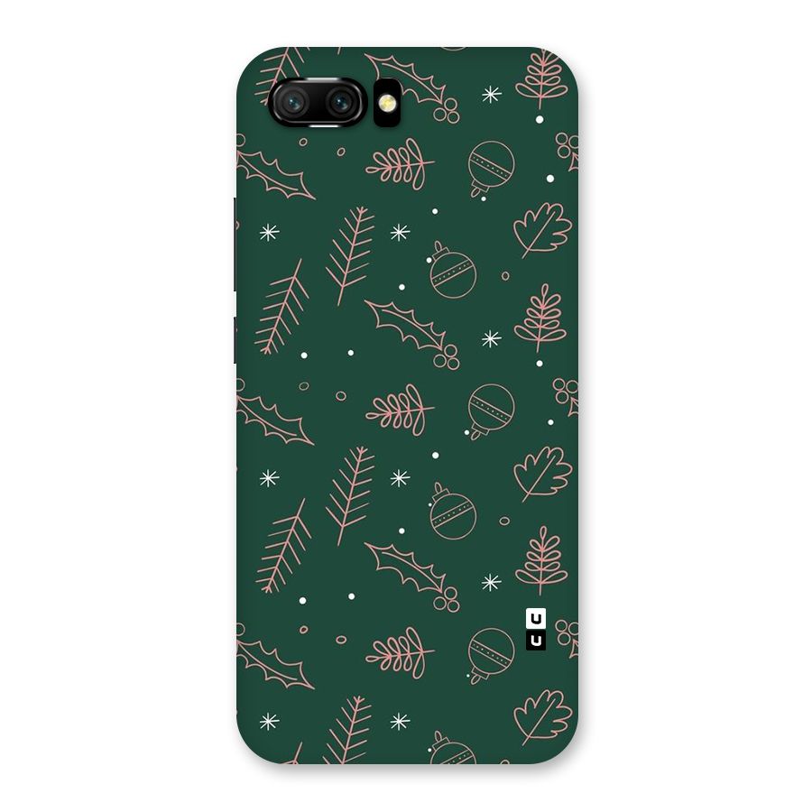 Christmas Vibes Leaves Back Case for Honor 10