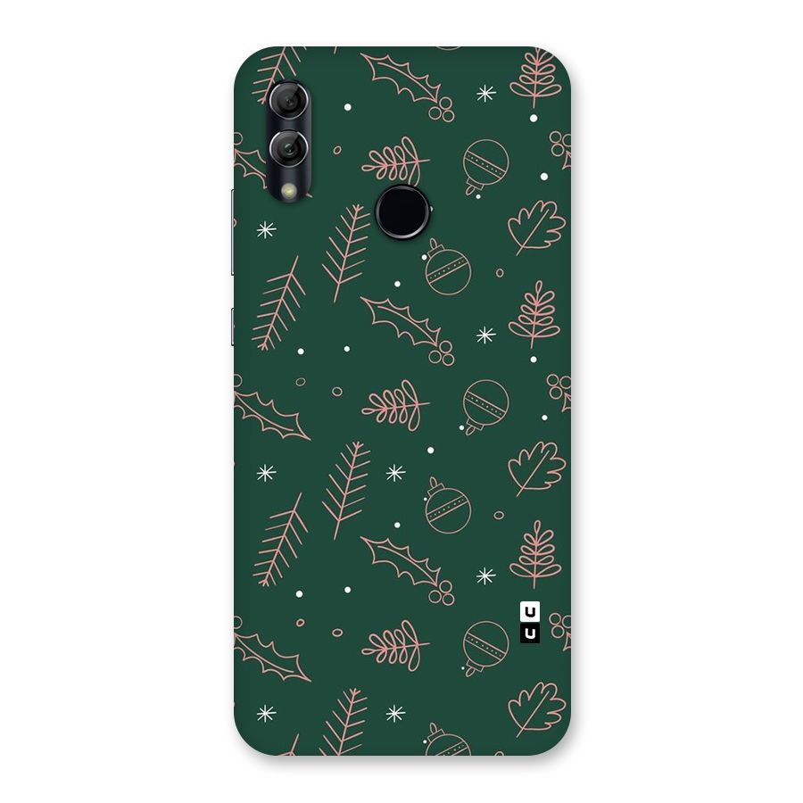 Christmas Vibes Leaves Back Case for Honor 10 Lite