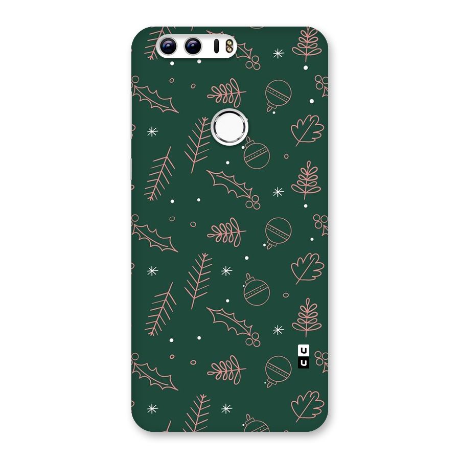 Christmas Vibes Leaves Back Case for Honor 8