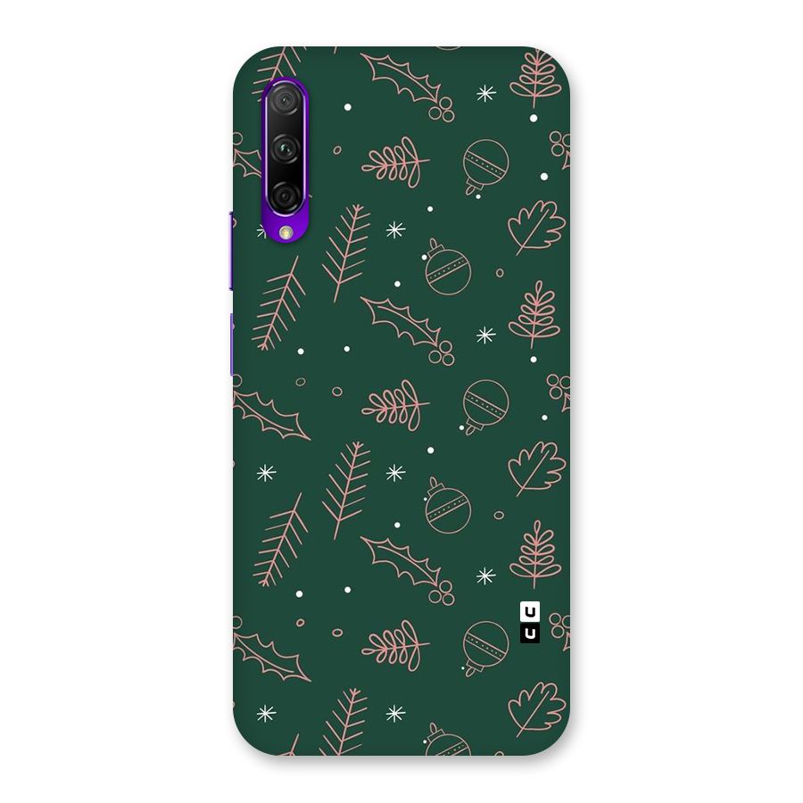 Christmas Vibes Leaves Back Case for Honor 9X Pro