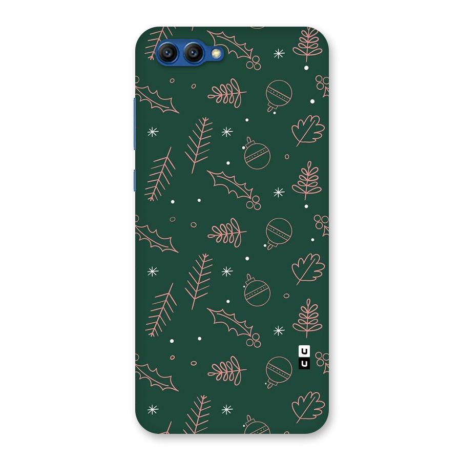 Christmas Vibes Leaves Back Case for Honor View 10