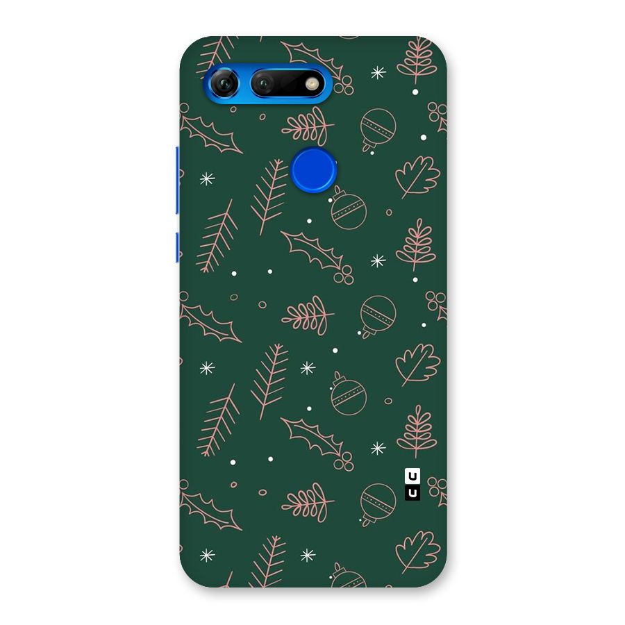 Christmas Vibes Leaves Back Case for Honor View 20