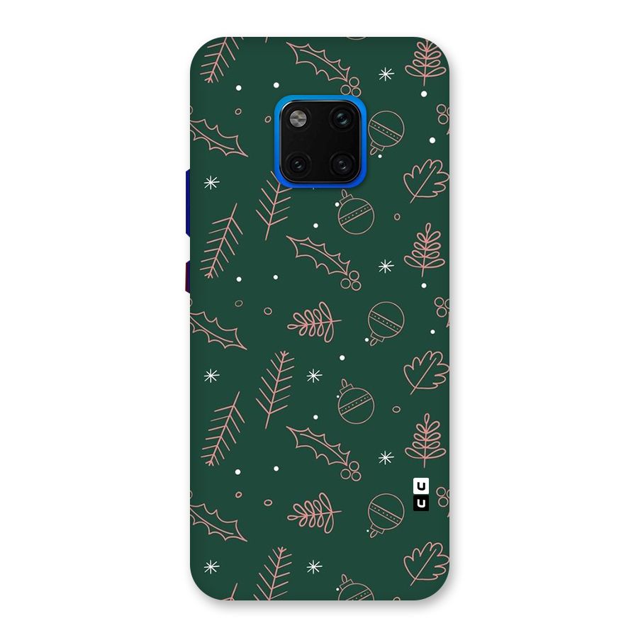 Christmas Vibes Leaves Back Case for Huawei Mate 20 Pro