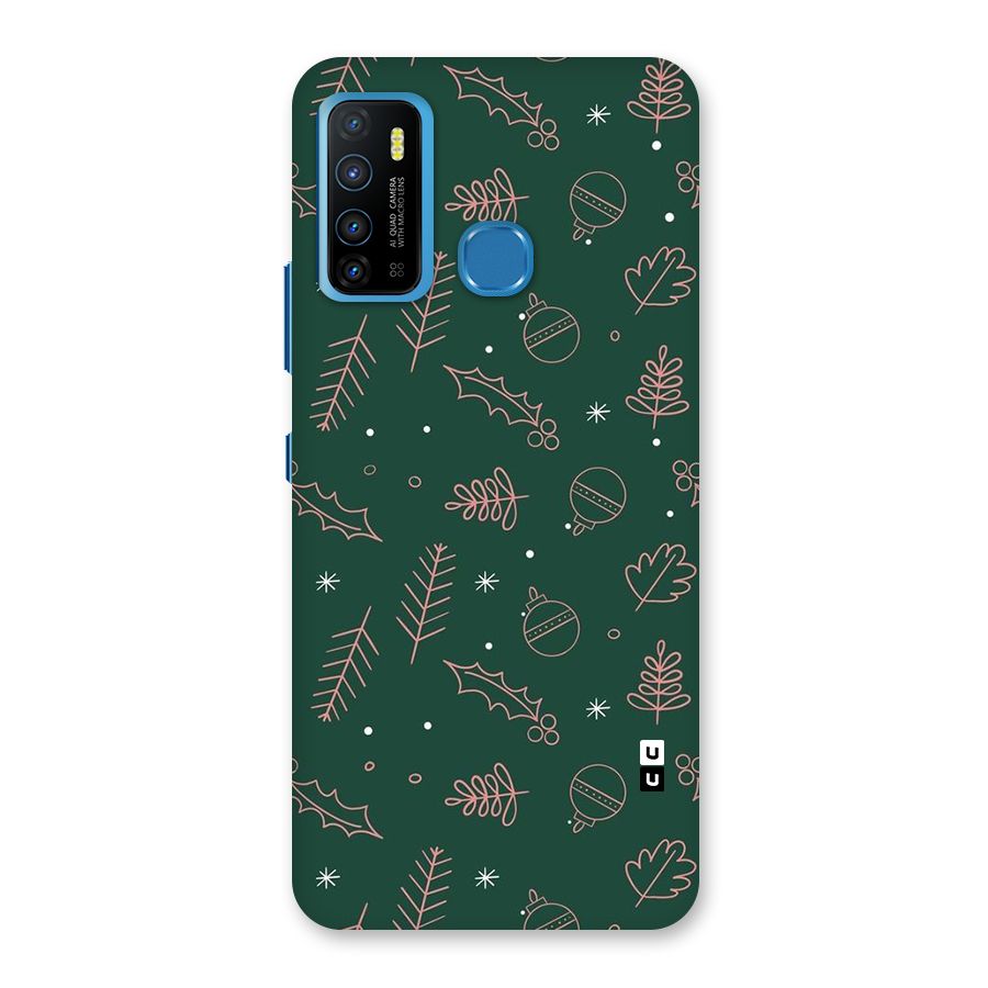 Christmas Vibes Leaves Back Case for Infinix Hot 9