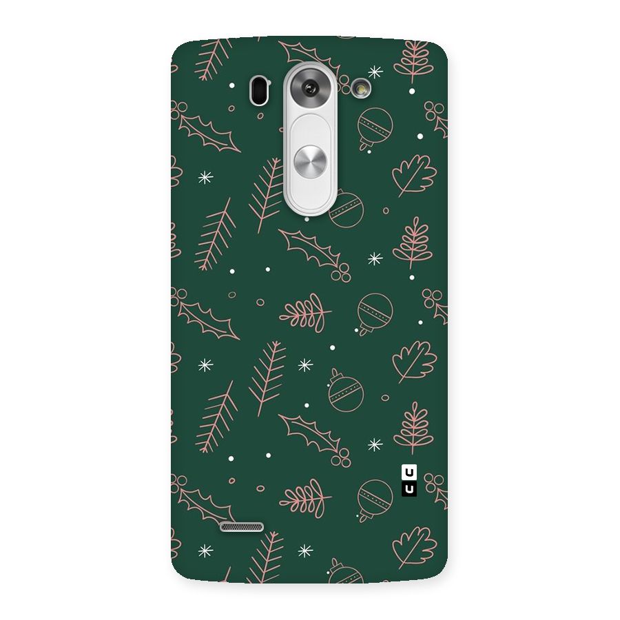 Christmas Vibes Leaves Back Case for LG G3 Mini