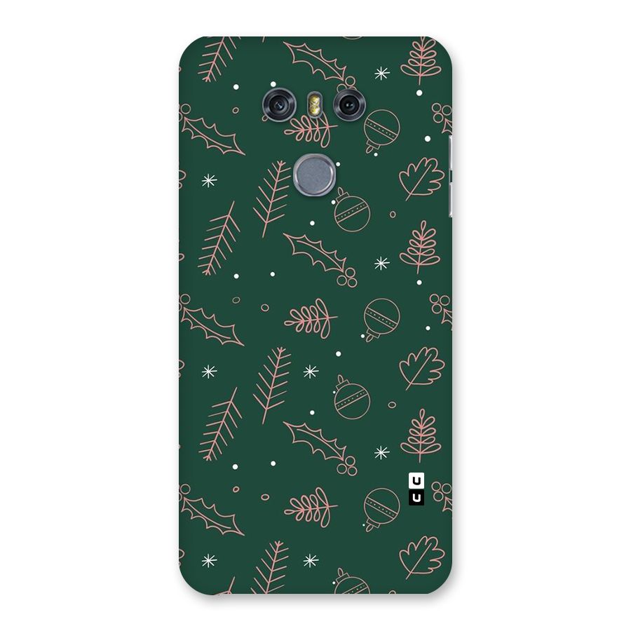 Christmas Vibes Leaves Back Case for LG G6