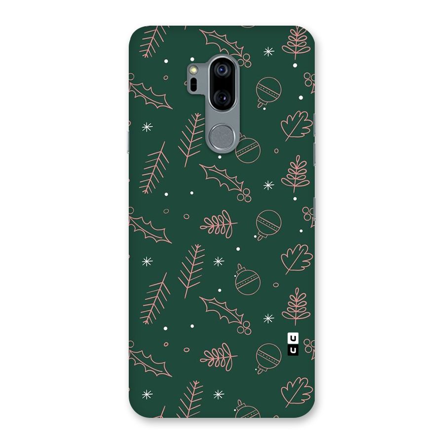 Christmas Vibes Leaves Back Case for LG G7