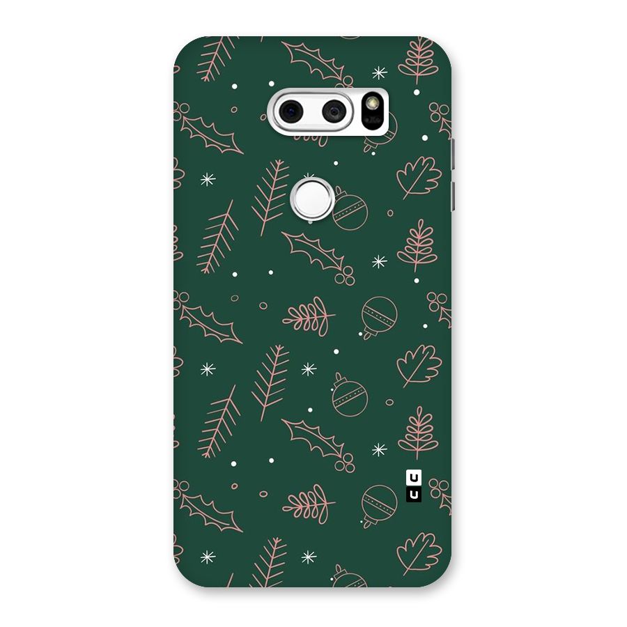 Christmas Vibes Leaves Back Case for LG V30