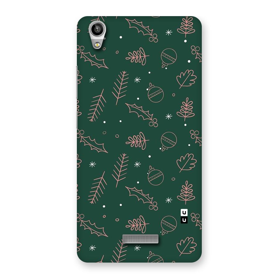 Christmas Vibes Leaves Back Case for Lava Pixel V1