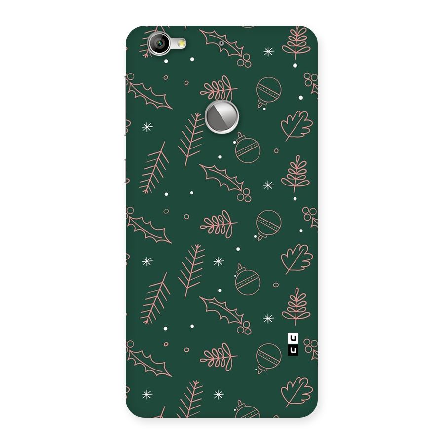 Christmas Vibes Leaves Back Case for Le 1S