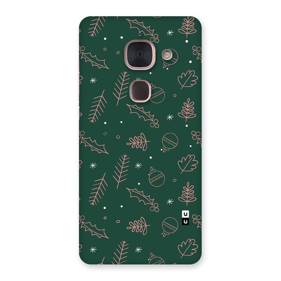 Christmas Vibes Leaves Back Case for Le Max 2