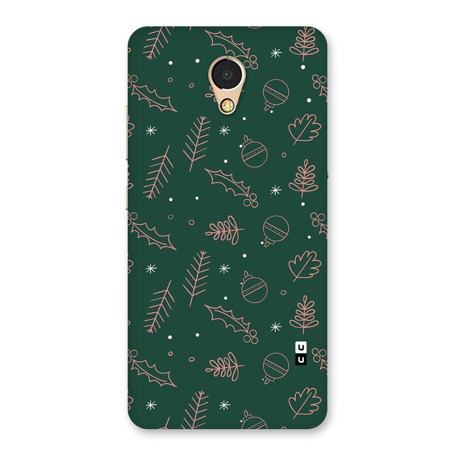 Christmas Vibes Leaves Back Case for Lenovo P2