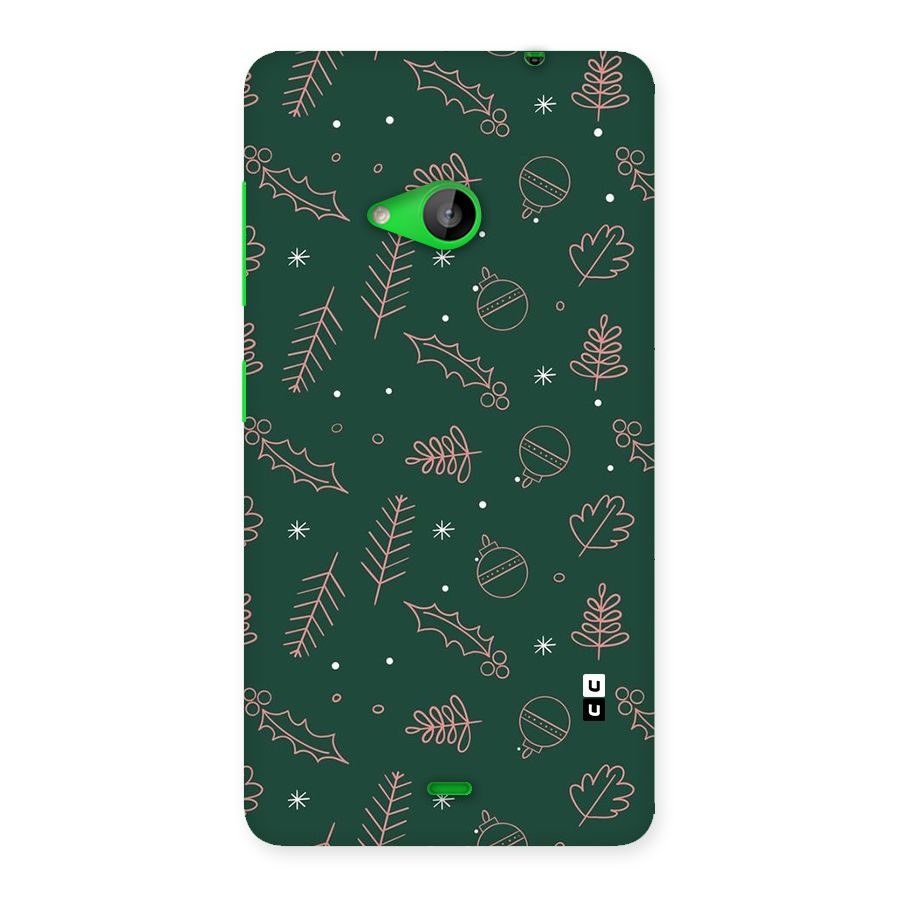 Christmas Vibes Leaves Back Case for Lumia 535