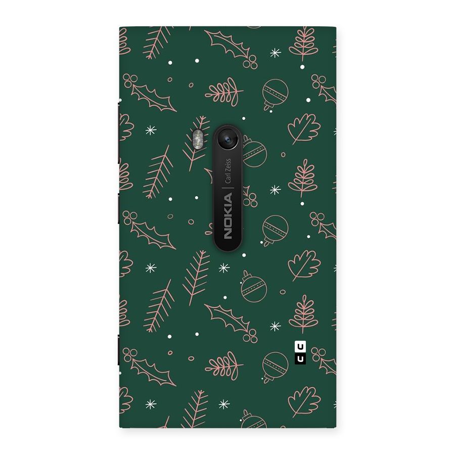 Christmas Vibes Leaves Back Case for Lumia 920
