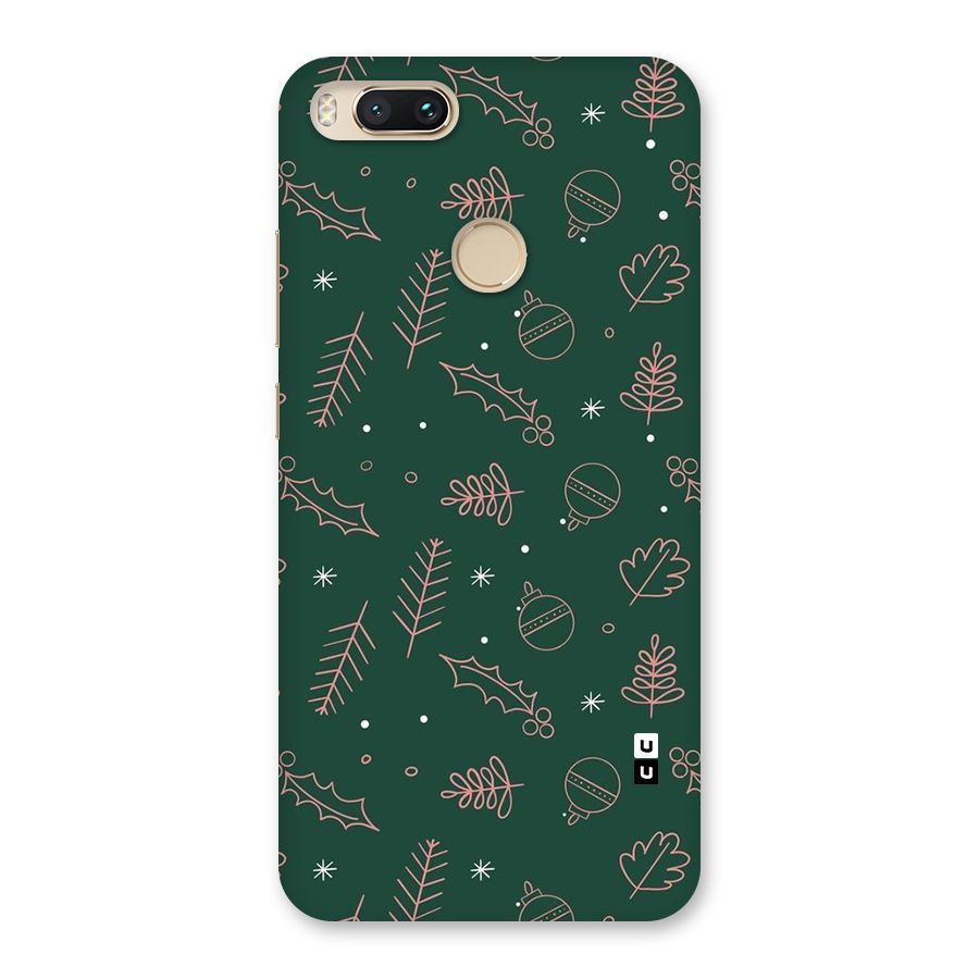 Christmas Vibes Leaves Back Case for Mi A1