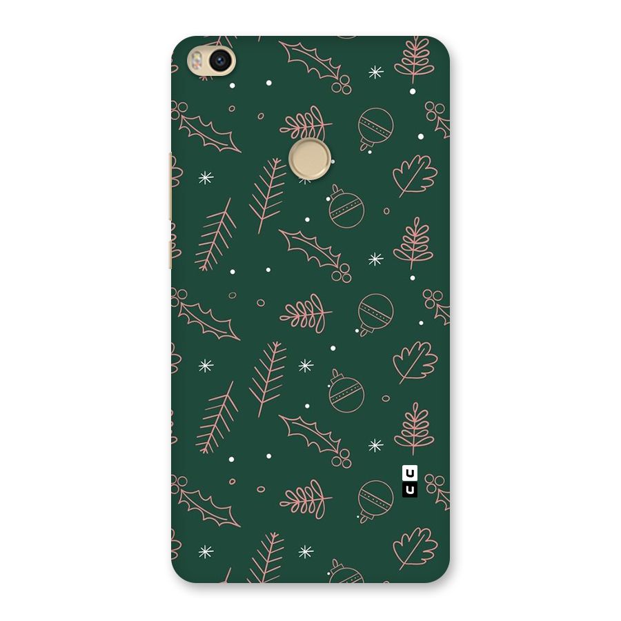 Christmas Vibes Leaves Back Case for Mi Max 2
