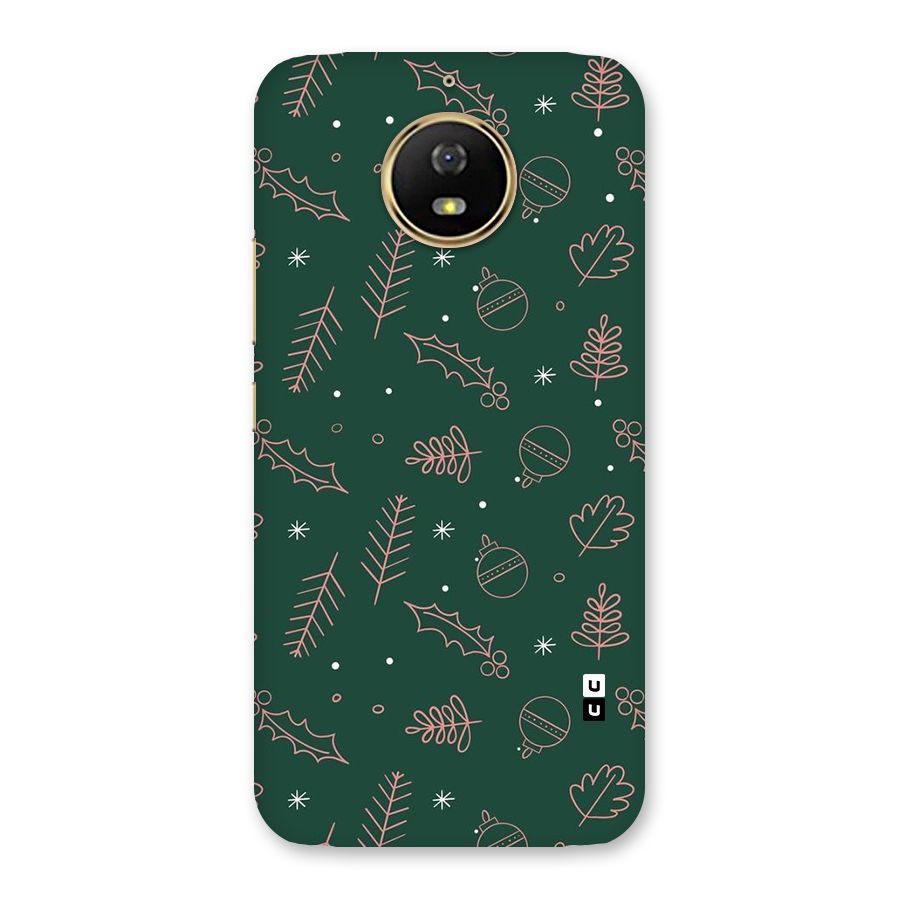Christmas Vibes Leaves Back Case for Moto G5s