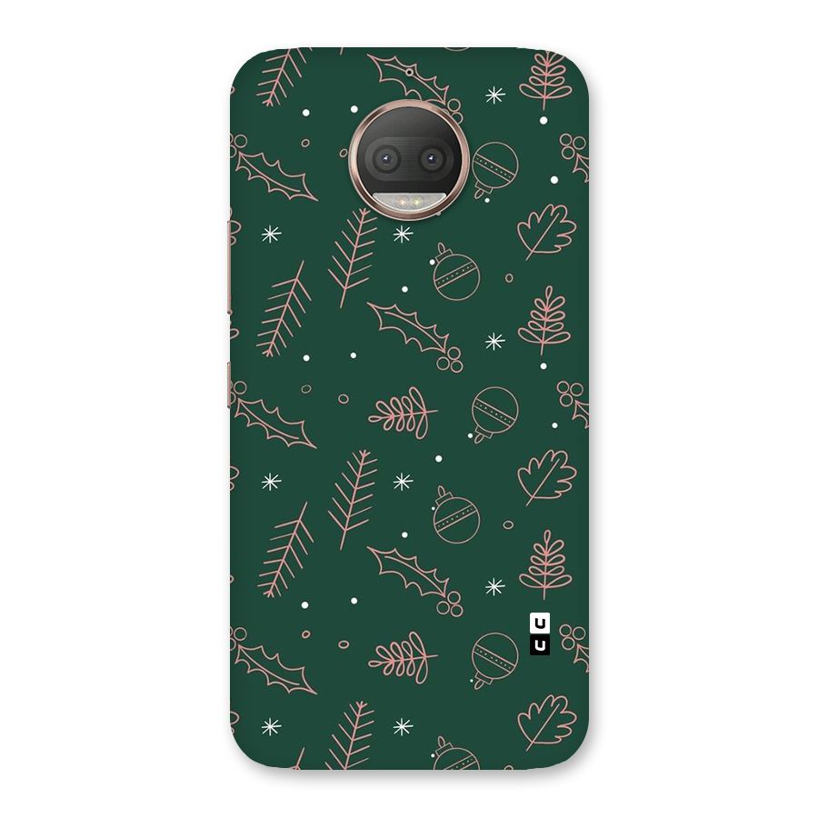 Christmas Vibes Leaves Back Case for Moto G5s Plus