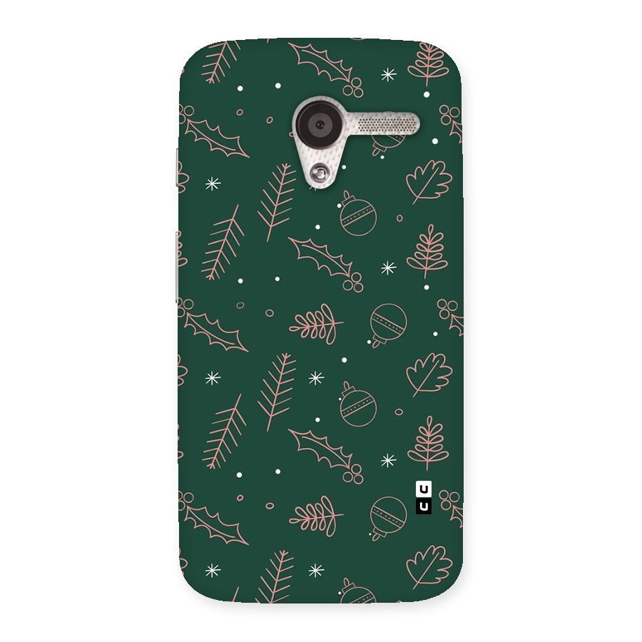 Christmas Vibes Leaves Back Case for Moto X