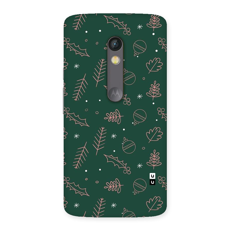 Christmas Vibes Leaves Back Case for Moto X Play
