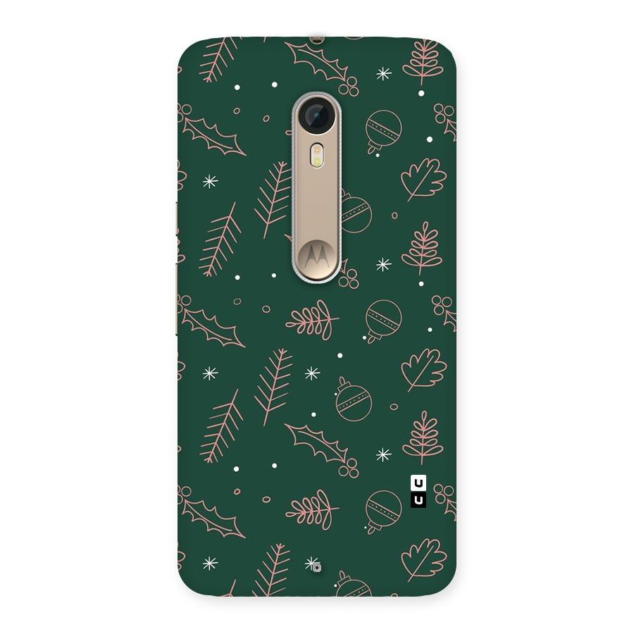 Christmas Vibes Leaves Back Case for Moto X Style