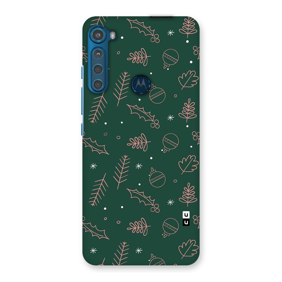 Christmas Vibes Leaves Back Case for Motorola One Fusion Plus