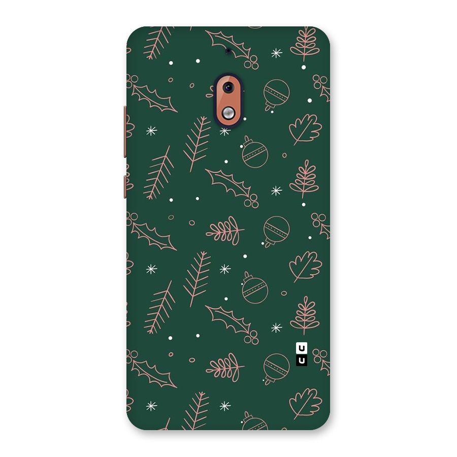 Christmas Vibes Leaves Back Case for Nokia 2.1