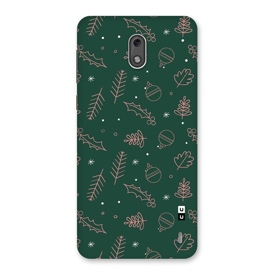Christmas Vibes Leaves Back Case for Nokia 2