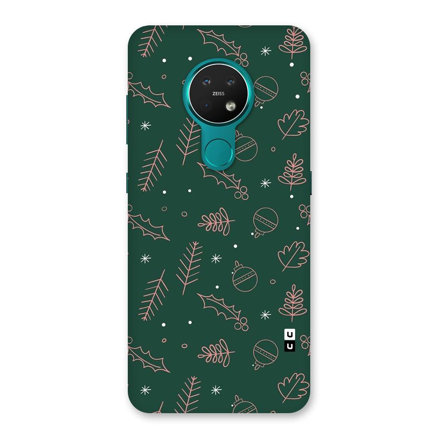 Christmas Vibes Leaves Back Case for Nokia 7.2