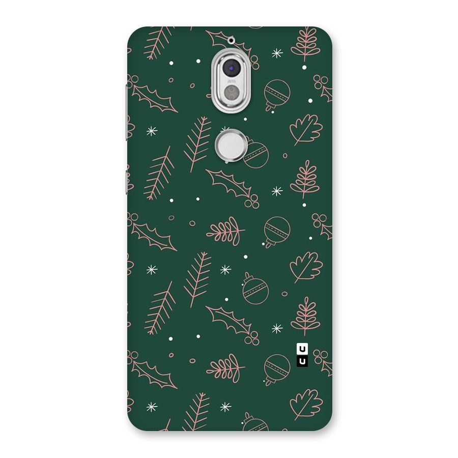Christmas Vibes Leaves Back Case for Nokia 7