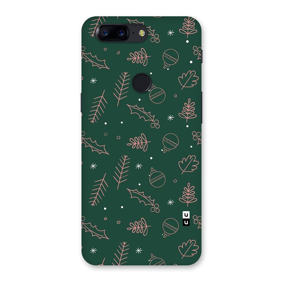 Christmas Vibes Leaves Back Case for OnePlus 5T