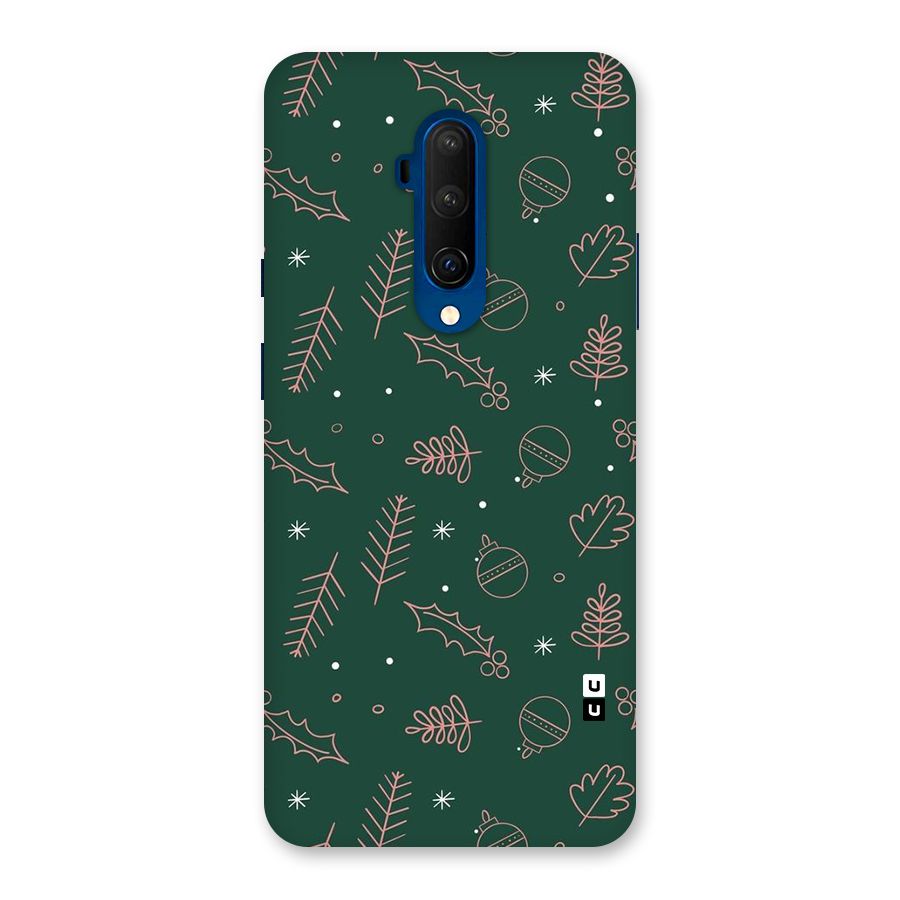 Christmas Vibes Leaves Back Case for OnePlus 7T Pro