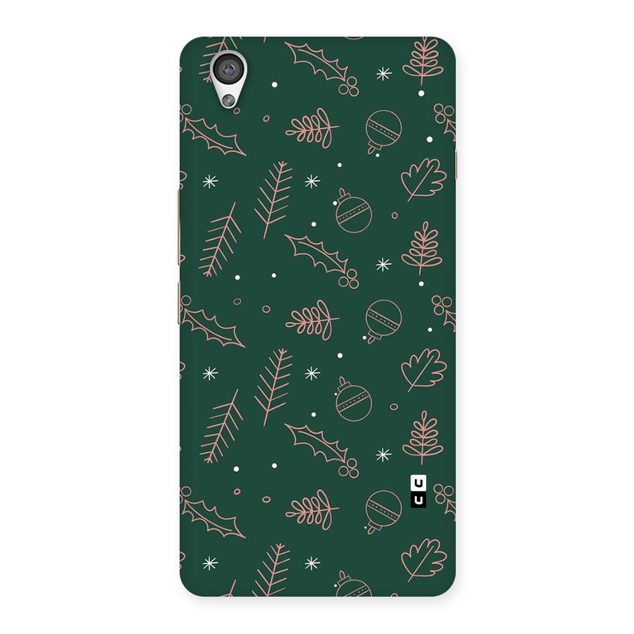 Christmas Vibes Leaves Back Case for OnePlus X
