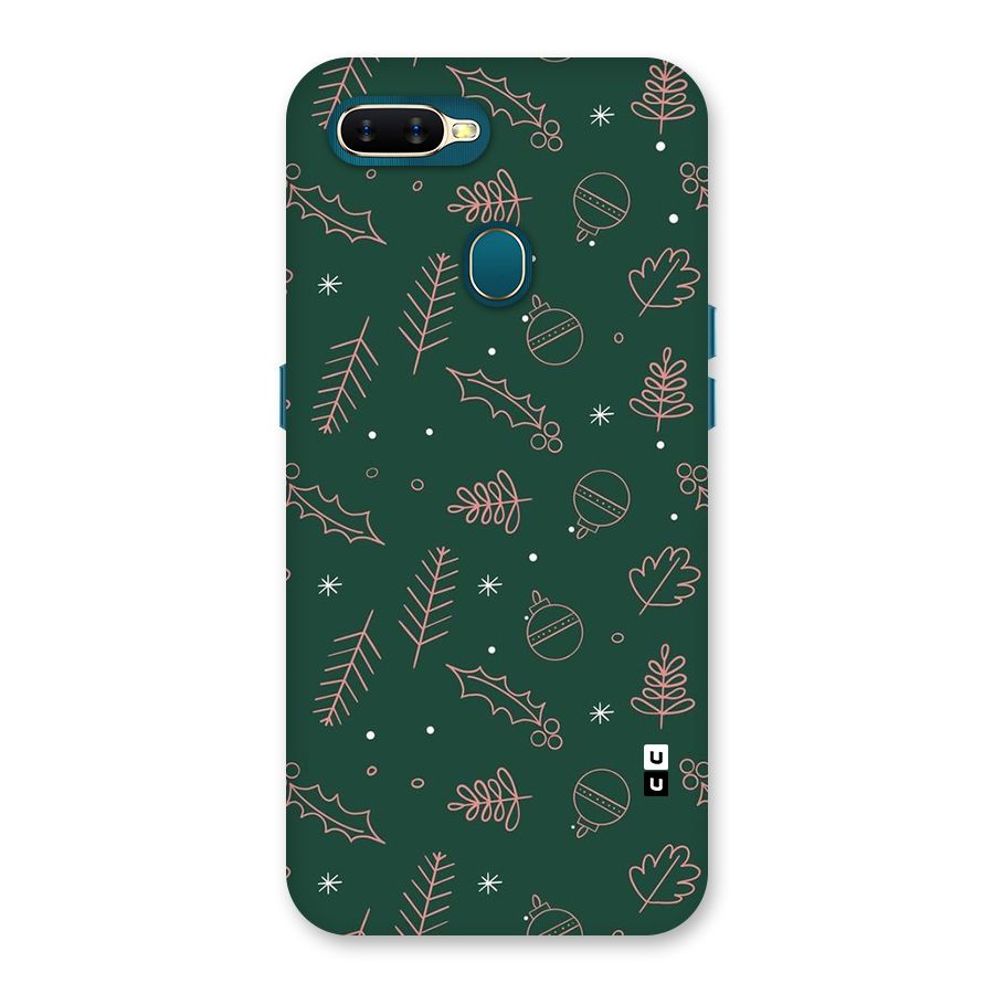 Christmas Vibes Leaves Back Case for Oppo A11k