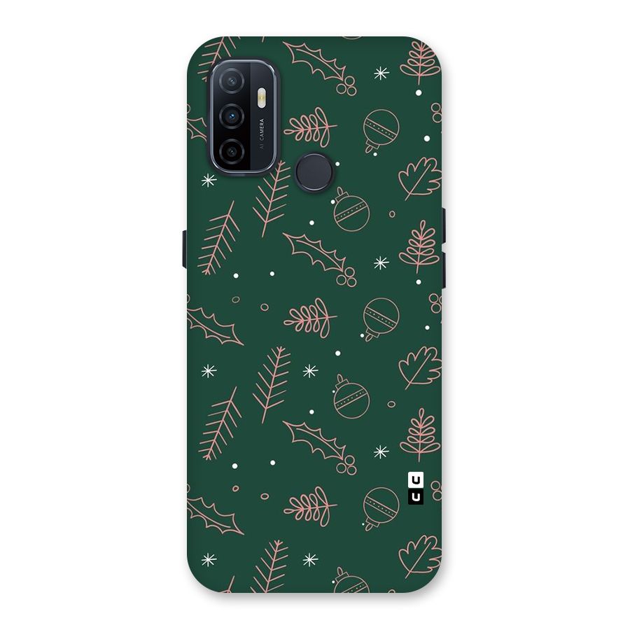 Christmas Vibes Leaves Back Case for Oppo A32