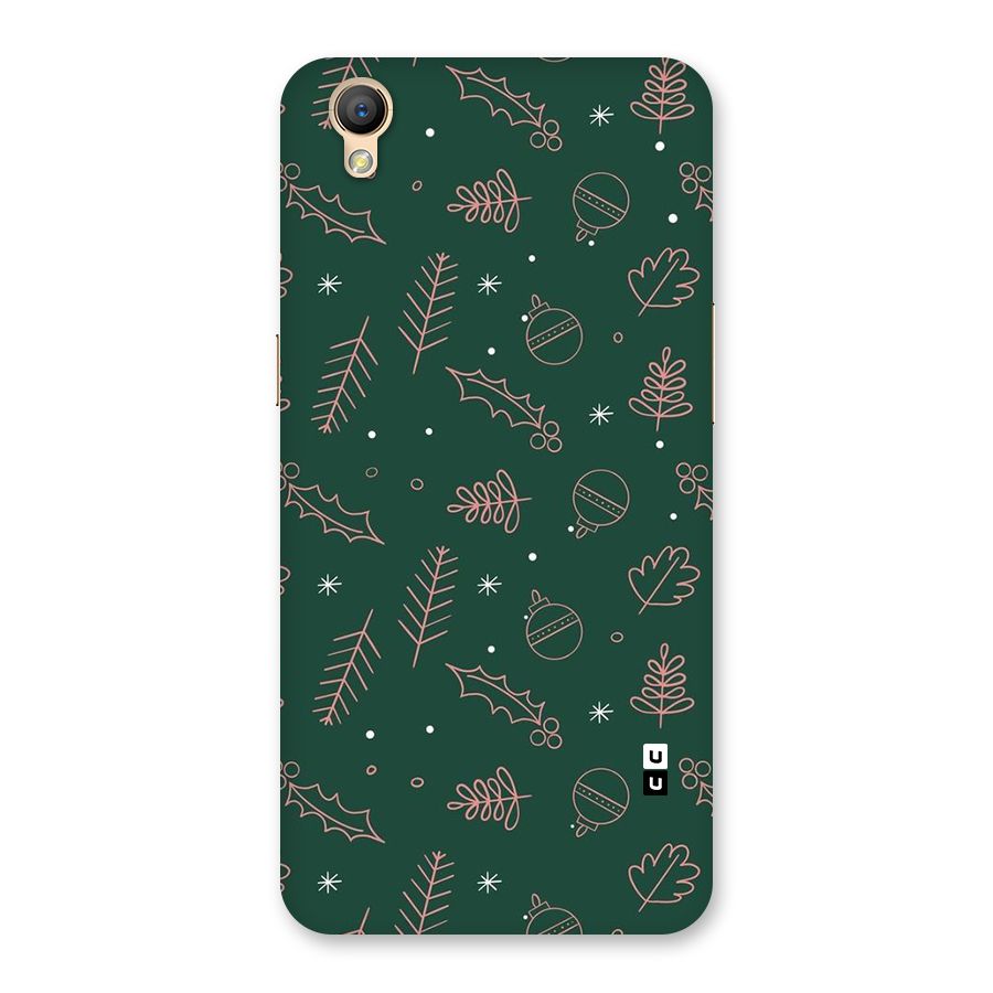 Christmas Vibes Leaves Back Case for Oppo A37
