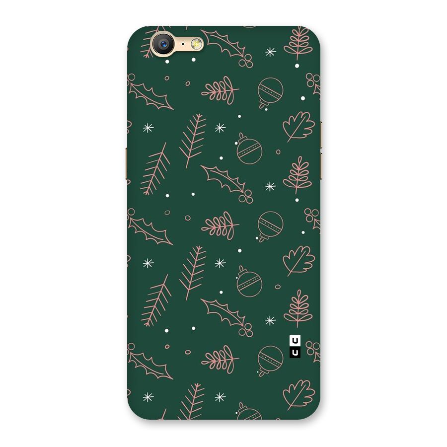 Christmas Vibes Leaves Back Case for Oppo A57