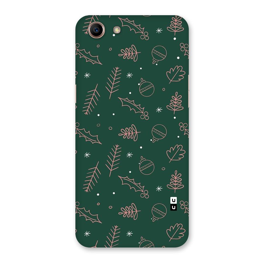 Christmas Vibes Leaves Back Case for Oppo A83 (2018)