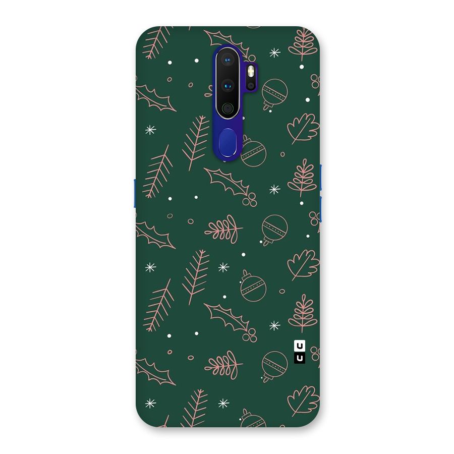 Christmas Vibes Leaves Back Case for Oppo A9 (2020)