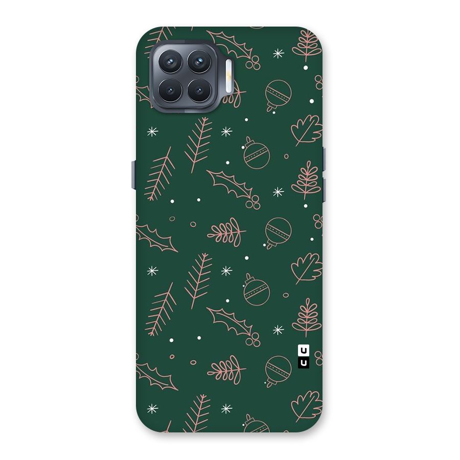 Christmas Vibes Leaves Back Case for Oppo F17 Pro