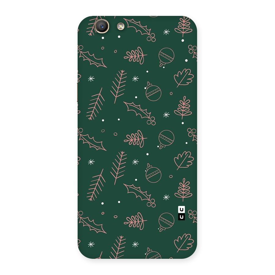 Christmas Vibes Leaves Back Case for Oppo F1s