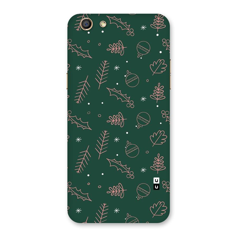 Christmas Vibes Leaves Back Case for Oppo F3