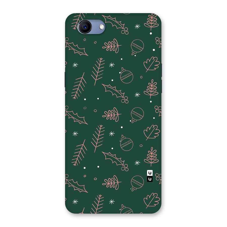 Christmas Vibes Leaves Back Case for Realme 1