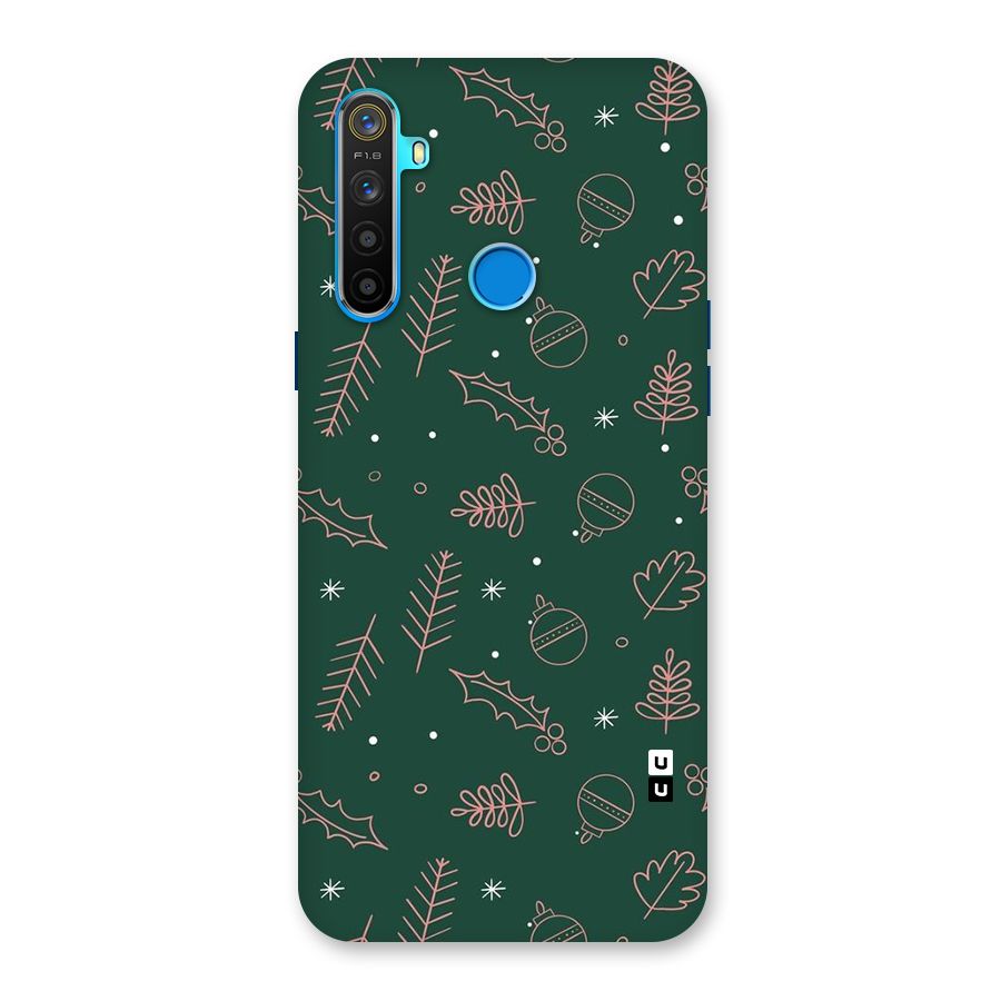 Christmas Vibes Leaves Back Case for Realme 5